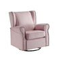 ACME Tamaki Swivel Chair w/Glider , Pink Fabric