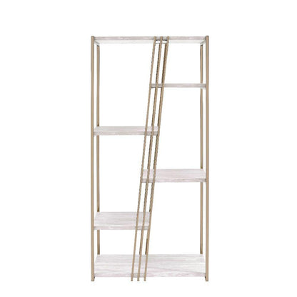 ACME Tanan Bookshelf, White & Champagne