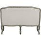 ACME Tania Loveseat w/2 Pillows, Cream Linen & Brown Finish