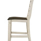 ACME Tasnim Counter Height Chair, Oak & Antique White Finish