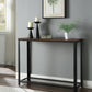 ACME Taurus Sofa Table, Rustic Oak & Black Finish