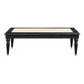 ACME Tayden Coffee Table w/Marble Top, Marble Top & Black Finish