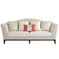 ACME Tayden Sofa w/5 Pillows, Beige Velvet