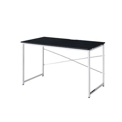 ACME Tennos Vanity Desk , Black & Chrome Finish