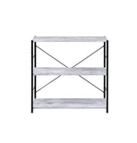 ACME Tesadea Bookshelf, Antique White & Black Finish