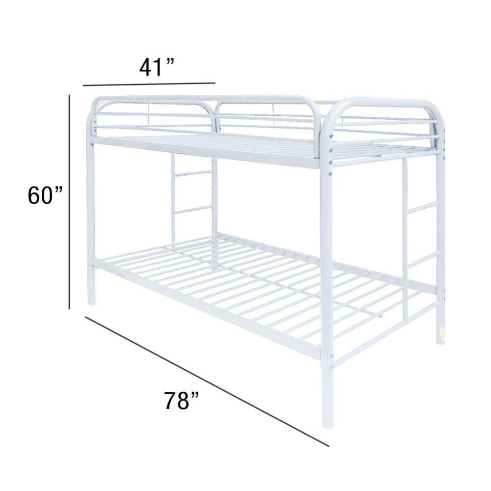 ACME Thomas Twin/Twin Bunk Bed, White