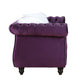 ACME Thotton Loveseat w/2 Pillows, Purple Velvet