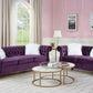 ACME Thotton Loveseat w/2 Pillows, Purple Velvet