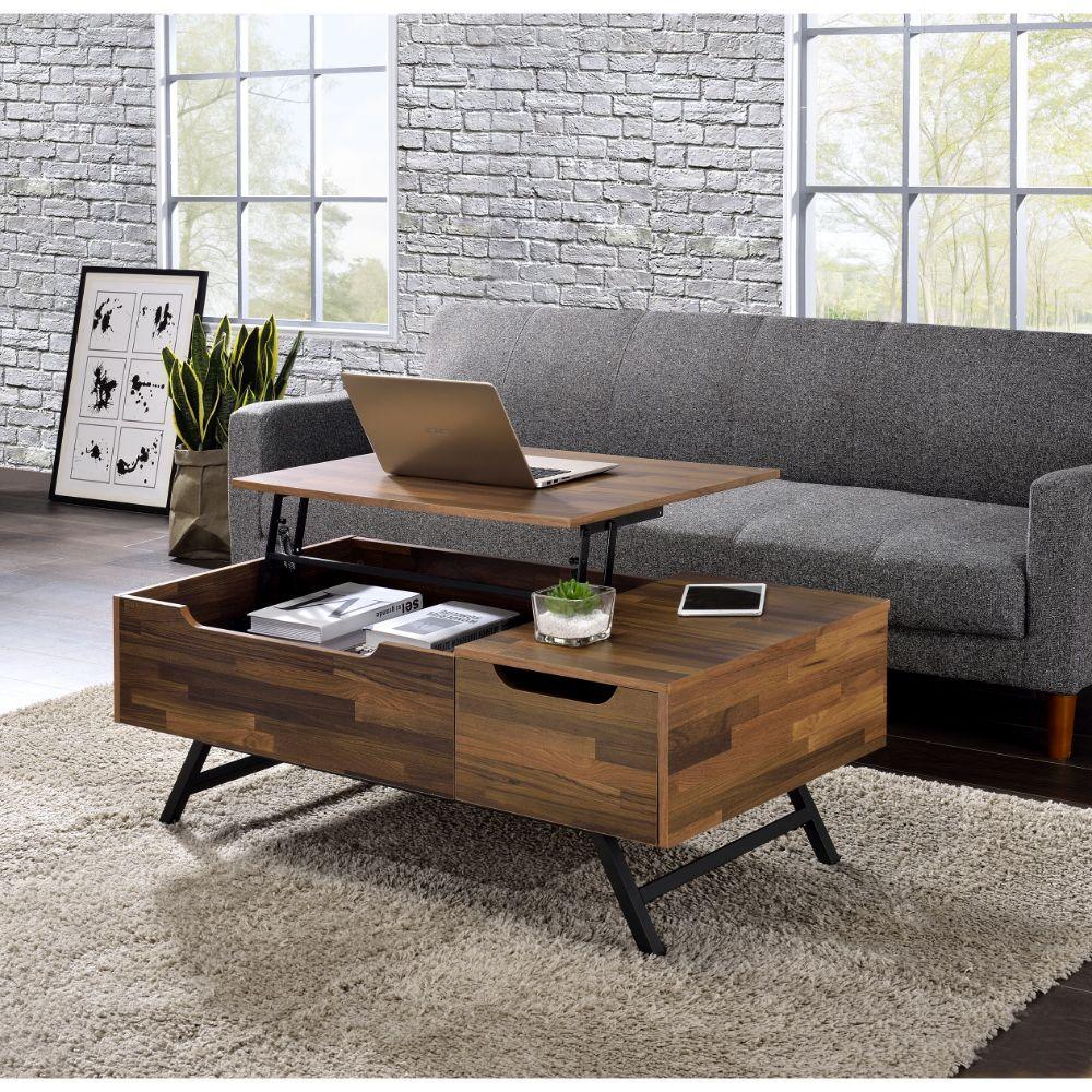 ACME Throm Coffee Table w/Lift Top, Walnut