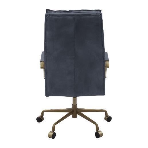 ACME Tinzud Office Chair, Gray Leather