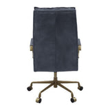 ACME Tinzud Office Chair, Gray Leather