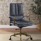 ACME Tinzud Office Chair, Gray Leather