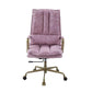 ACME Tinzud Office Chair, Pink Top Grain Leather