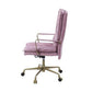 ACME Tinzud Office Chair, Pink Top Grain Leather