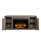 ACME Tobias Fireplace, Rustic Oak Finish