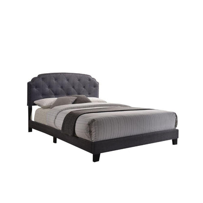 ACME Tradilla Queen Bed, Gray Fabric