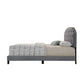 ACME Tradilla Queen Bed, Gray Fabric