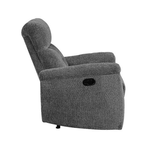 ACME Treyton Glider Recliner, Gray Chenille