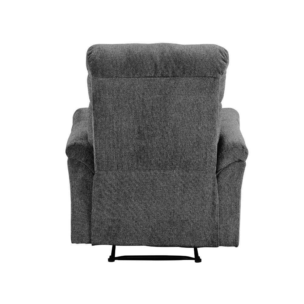 ACME Treyton Glider Recliner, Gray Chenille