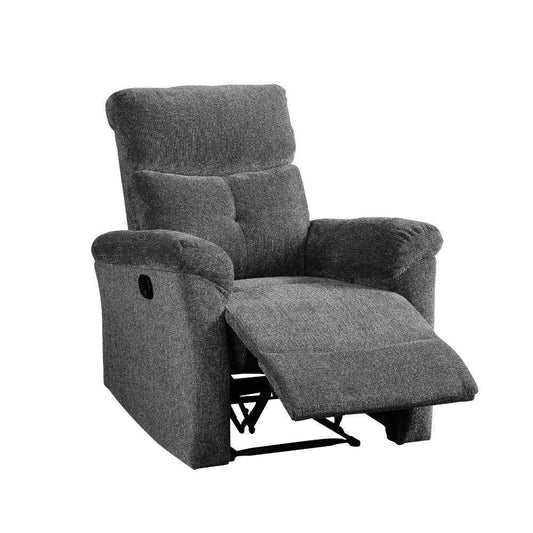 ACME Treyton Glider Recliner, Gray Chenille