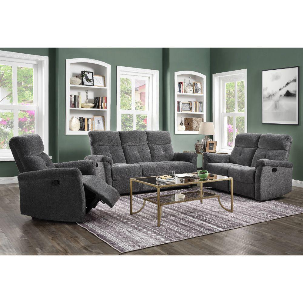 ACME Treyton Sofa (Motion), Gray Chenille