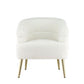 ACME Trezona Accent Chair, White Faux Sherpa