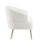 ACME Trezona Accent Chair, White Faux Sherpa