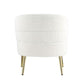 ACME Trezona Accent Chair, White Faux Sherpa