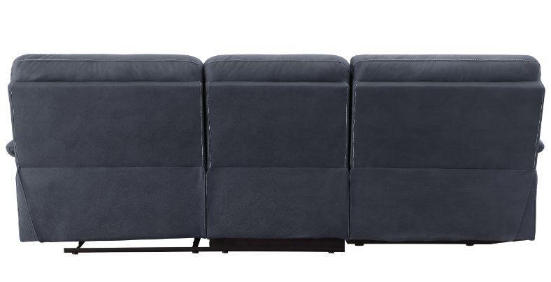 ACME Trifora Reclining Storage Sectional Sofa, Dark Gray Fabric