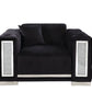 ACME Trislar Chair w/Pillow, Black Velvet