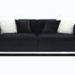 ACME Trislar Sofa w/4 Pillows 1, Black Velvet