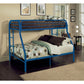 ACME Tritan Twin/Full Bunk Bed, Blue