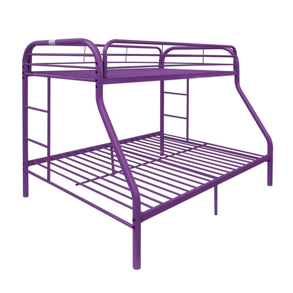 ACME Tritan Twin/Full Bunk Bed, Purple