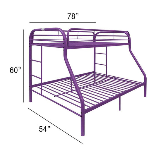 ACME Tritan Twin/Full Bunk Bed, Purple