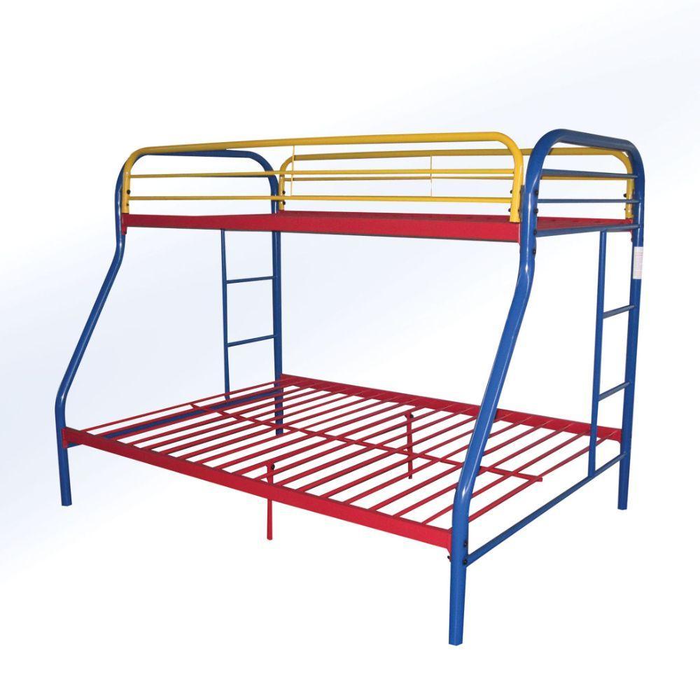 ACME Tritan Twin/Full Bunk Bed, Rainbow