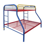 ACME Tritan Twin/Full Bunk Bed, Rainbow