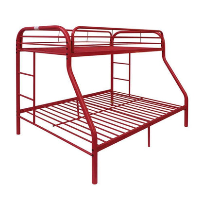 ACME Tritan Twin/Full Bunk Bed, Red