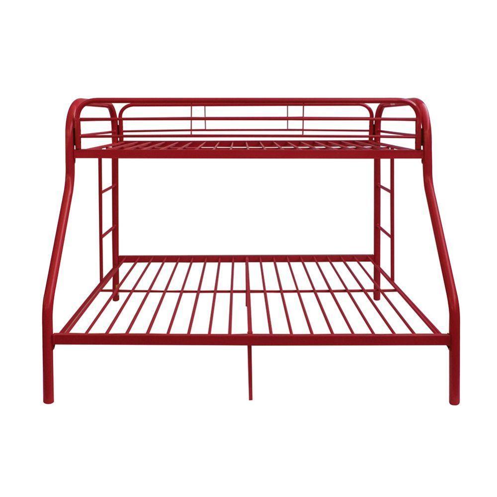 ACME Tritan Twin/Full Bunk Bed, Red