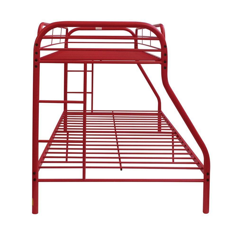 ACME Tritan Twin/Full Bunk Bed, Red