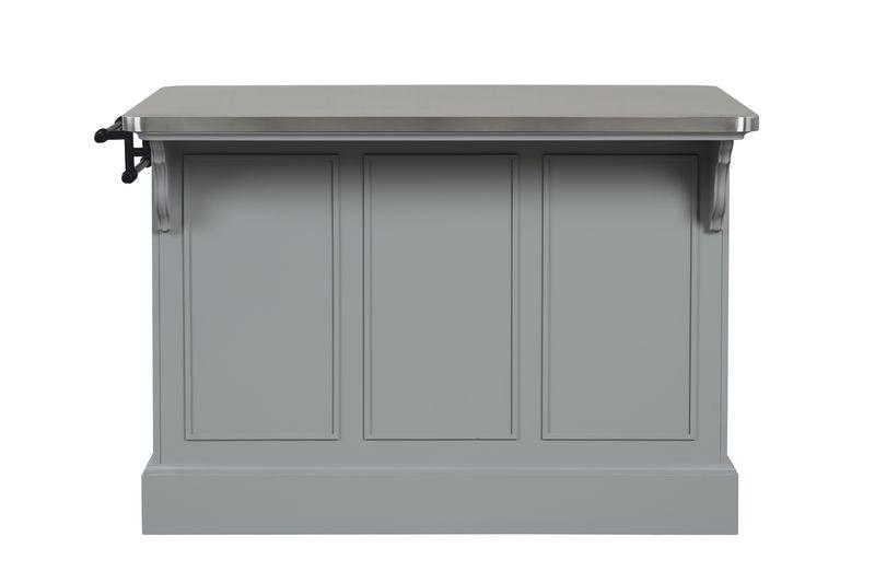 ACME Urrur Kitchen Island, Gray Finish