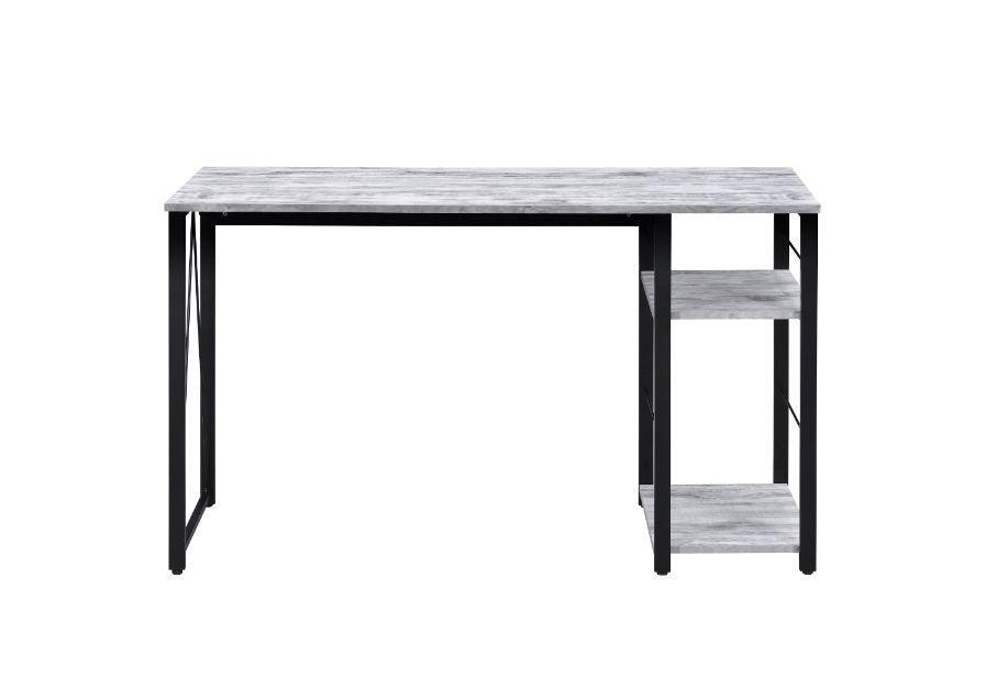 ACME Vadna Writing Desk, Antique White & Black Finish