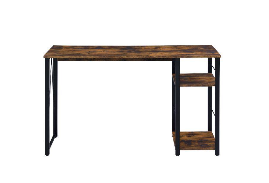 ACME Vadna Writing Desk, Weathered Oak & Black Finish