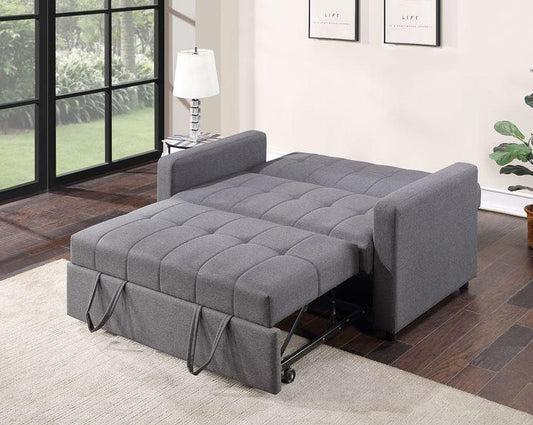 ACME Vaiknock Adjustable Sofa , Dark Gray Linen