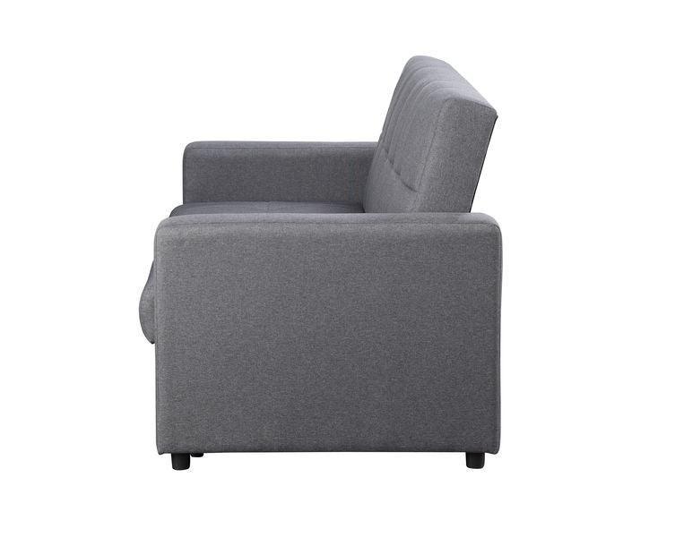 ACME Vaiknock Adjustable Sofa , Dark Gray Linen