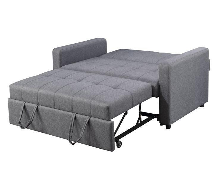 ACME Vaiknock Adjustable Sofa , Dark Gray Linen