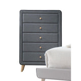 ACME Valda Chest, Light Gray Fabric