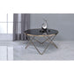 ACME Valora Coffee Table, Champagne & Black Glass