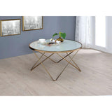 Valora Coffee Table, Champagne & Frosted Glass