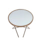 ACME Valora End Table, Champagne & Frosted Glass