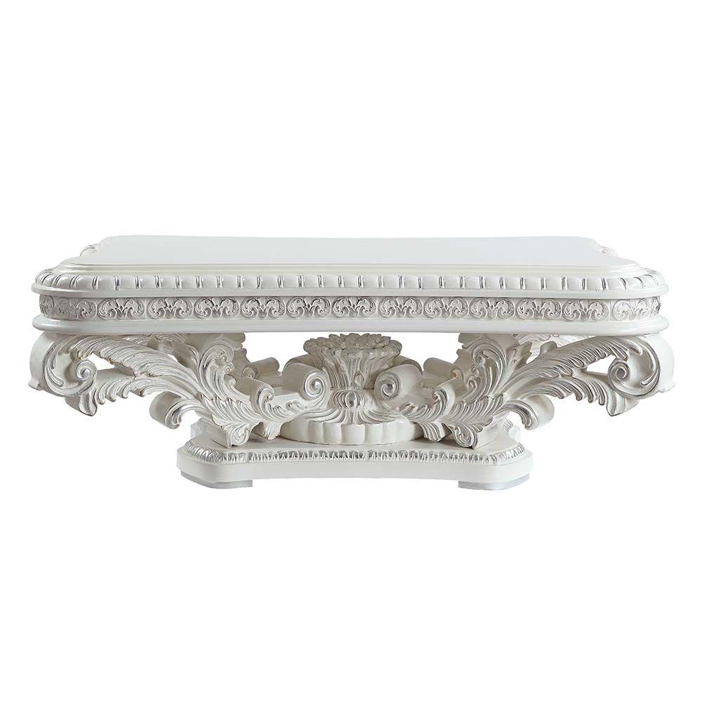 ACME Vanaheim Coffee Table, Antique White Finish